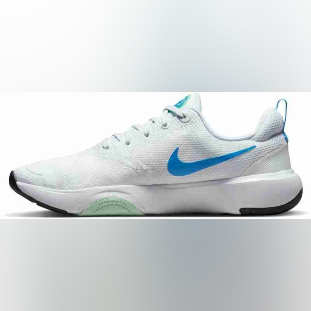 Nike City REP TR White University Blue Women Cross Training Sneakers Size 11 - Picture 2 of 12